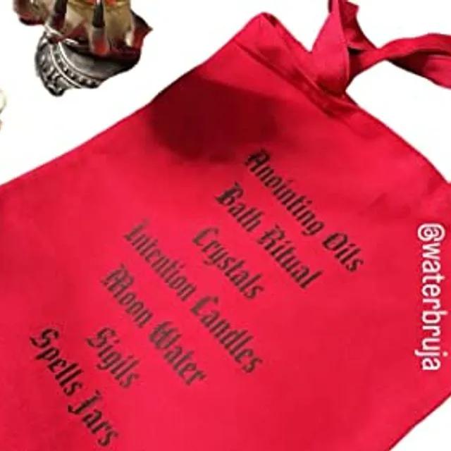 Water Witch Tote Bag, Water Bruja, The Witches Tote Bag, Red