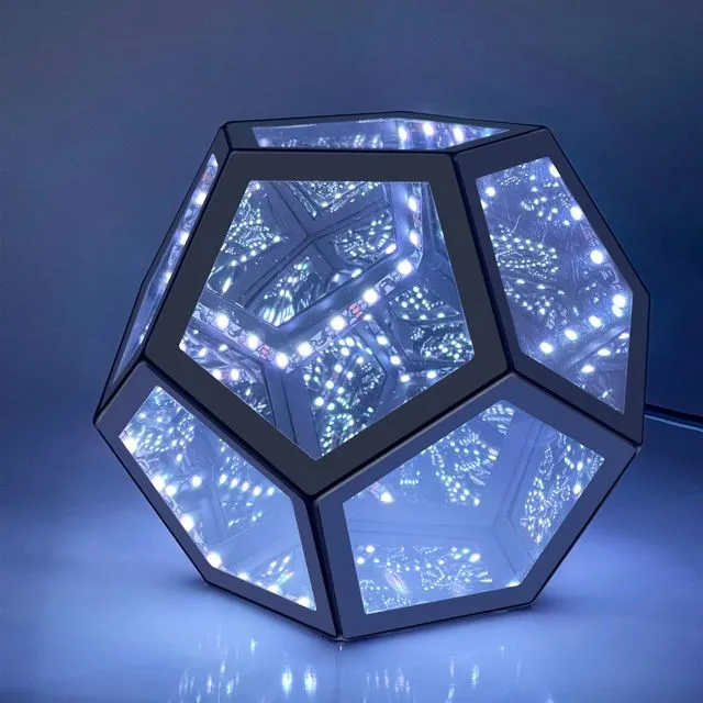 Infinity Dodecahedron LED Lamp