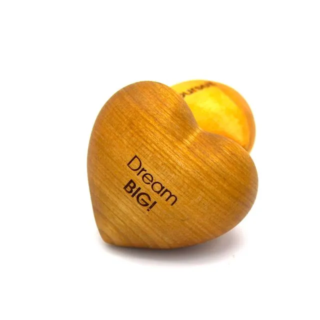 Thankgoods wooden heart Dream BIG!