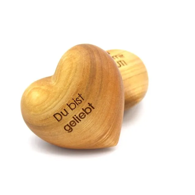 Thankgoods wooden heart Du bist geliebt