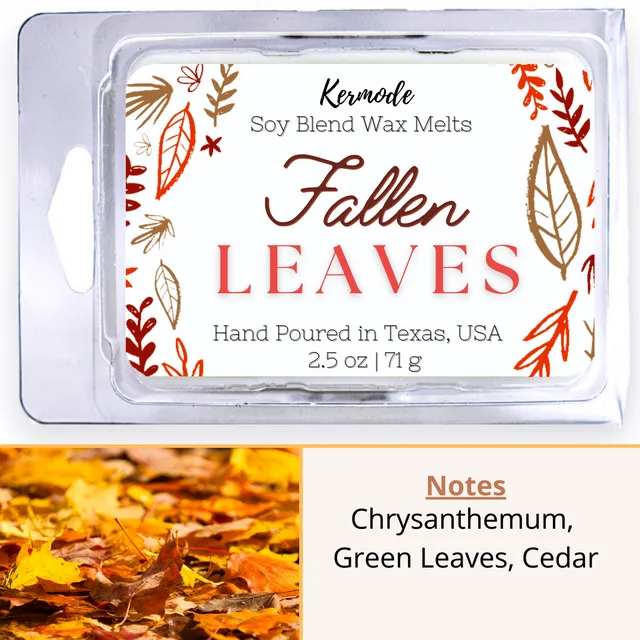 Fallen Leaves - Fall Holiday Scented Non Toxic Wax Melts