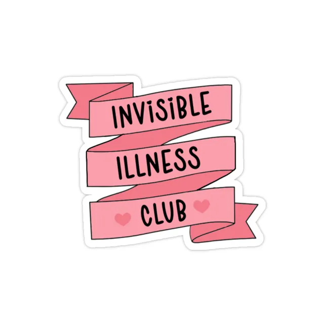 Invisible Illness club vinyl sticker