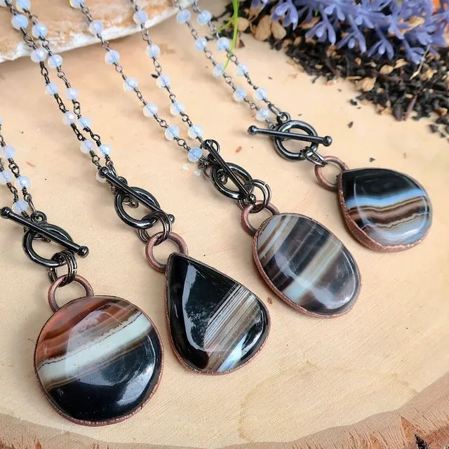 Banded Onyx Empowering Necklace