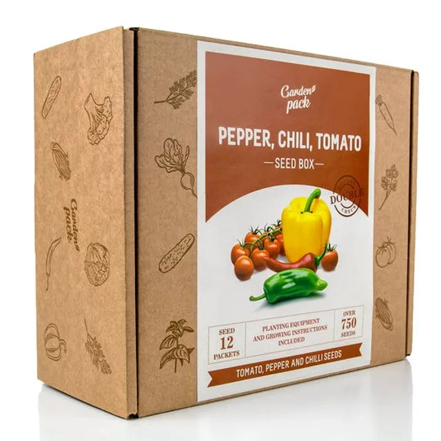 Tomato, Chili & Pepper Seed Kit - Grow Your Own