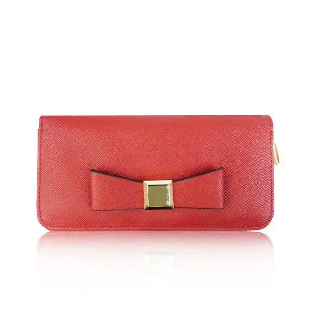 Large Bow Purse - Red