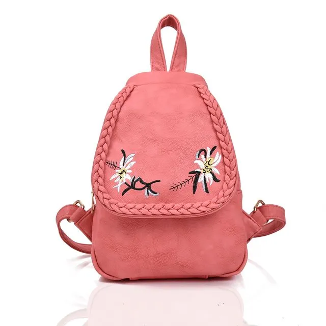 Lola Flower Print Backpack - Pink