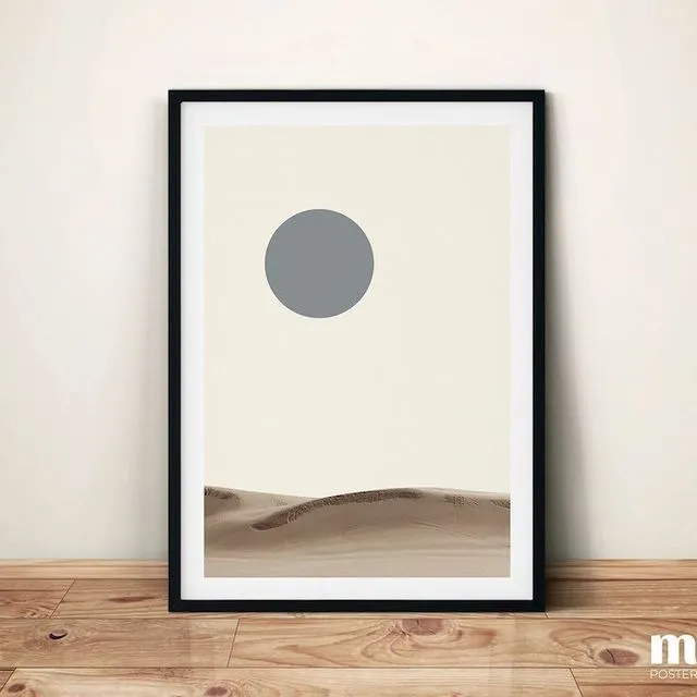 Desert | Nature Eclipse Art Print