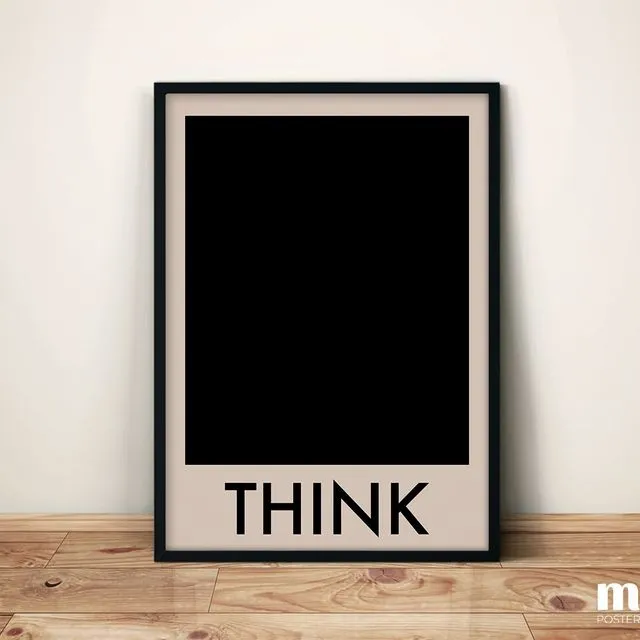 Think Typography Poster | LE A2 Size