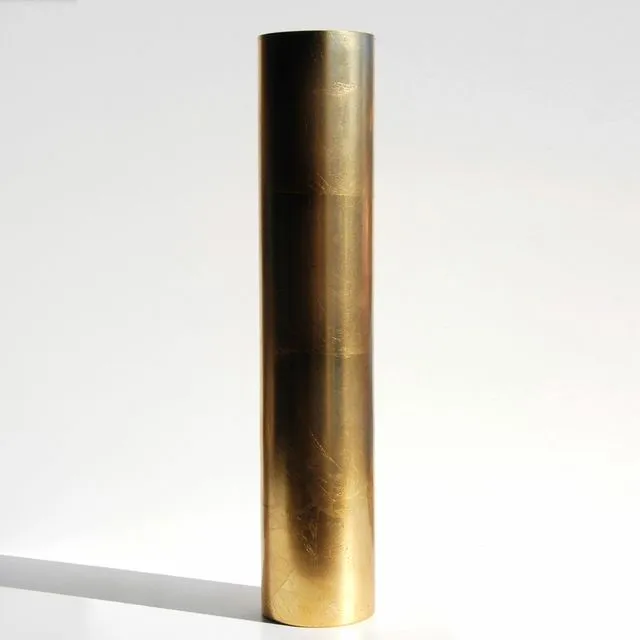 GILT 20" Gilded Glass Centerpiece Vase Gold/Silver