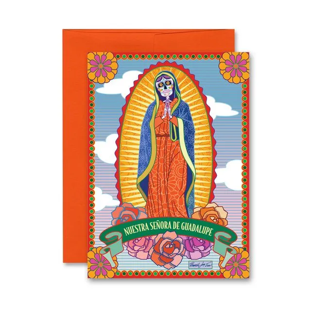 Our Lady of Guadalupe Greeting Card Day of the Dead