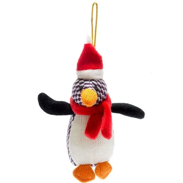 Penguin Knitted Christmas Tree Decoration