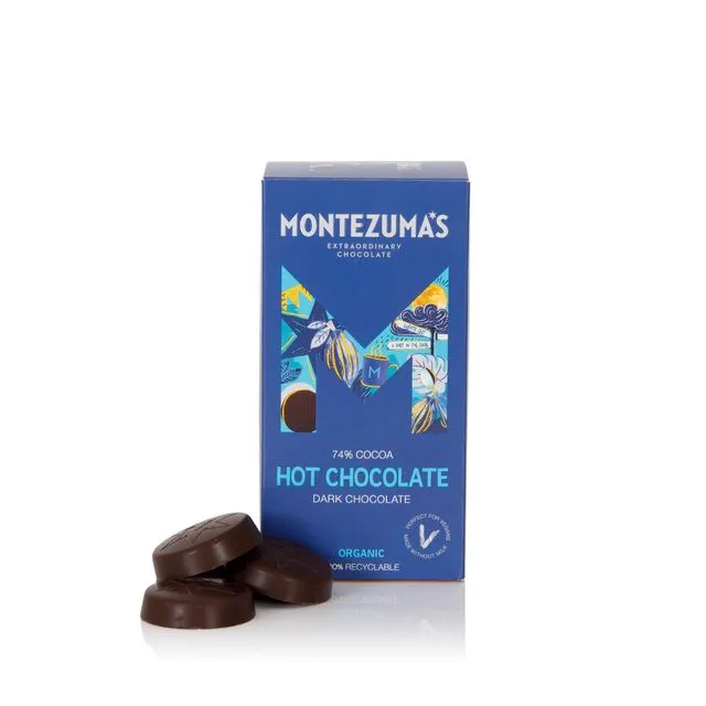 Montezuma's Chocolates - Hot Chocolate - Organic Dark Chocolate Discs Vegan