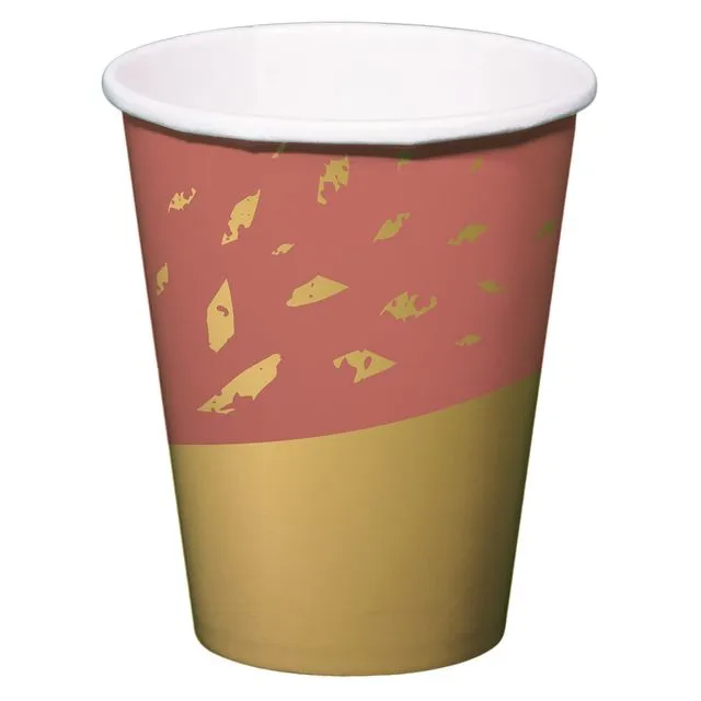 Disposable Cups Golden Dusk 250 ml - 8 pieces