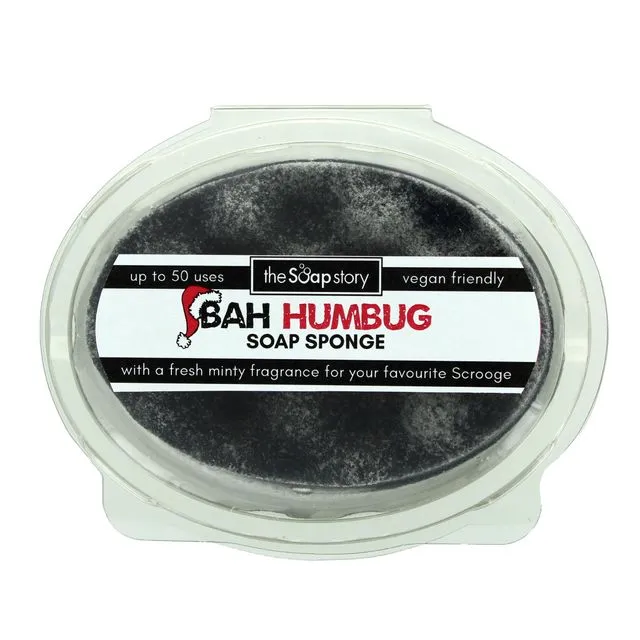 Bah Humbug Soap Sponge - Pack of 6