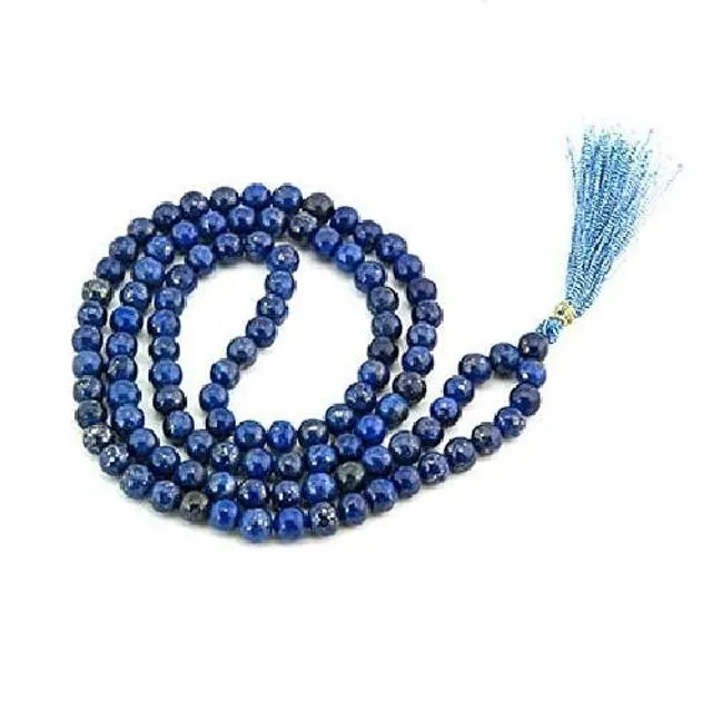 Lapis Lazuli Third eye Prayer Japa Mala 108 Beads - 8mm