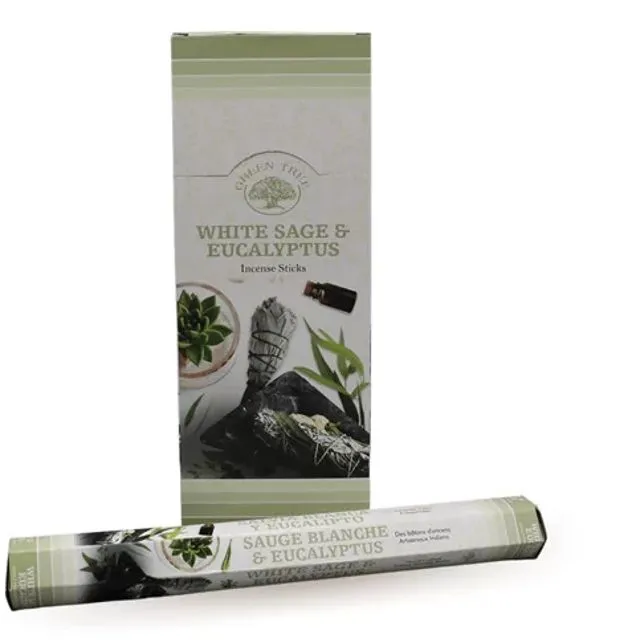 Green Tree White Sage & Eucalyptus Incense