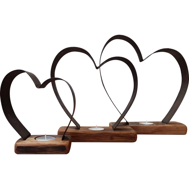 Metal Heart Tea-lights Bundle | BH00
