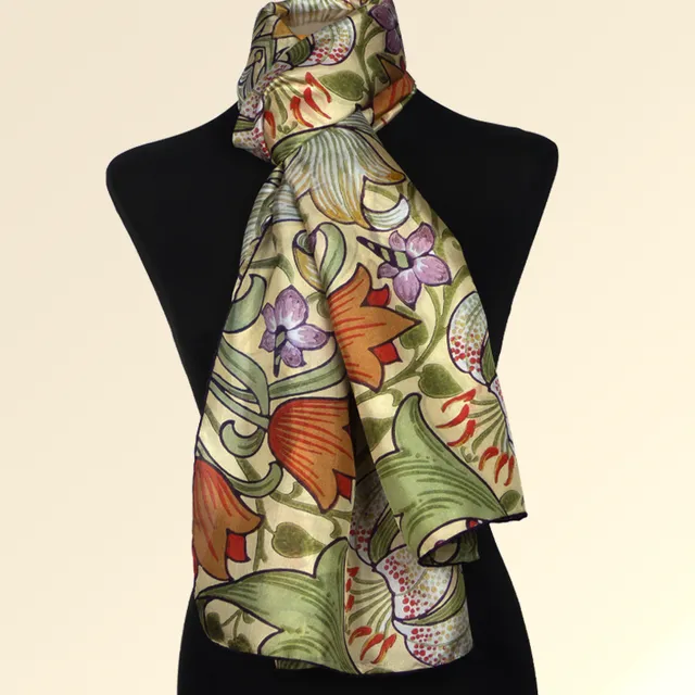 Women Silk Scarf Art Nouveau Collection