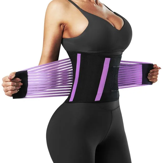 Slimming Workout Compression Double Belt Sweat Trainer-Mix & Match Size(M,L,Xl,XXL)