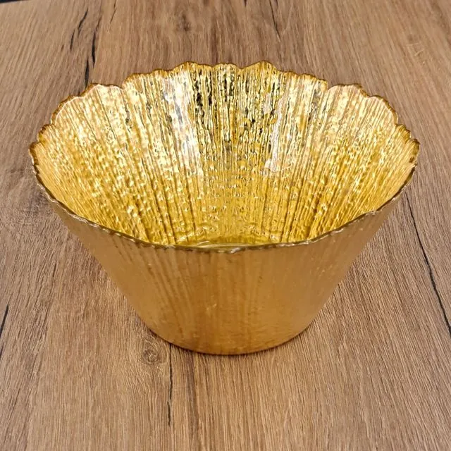 CORAL 6" Side Bowl Gold/Silver
