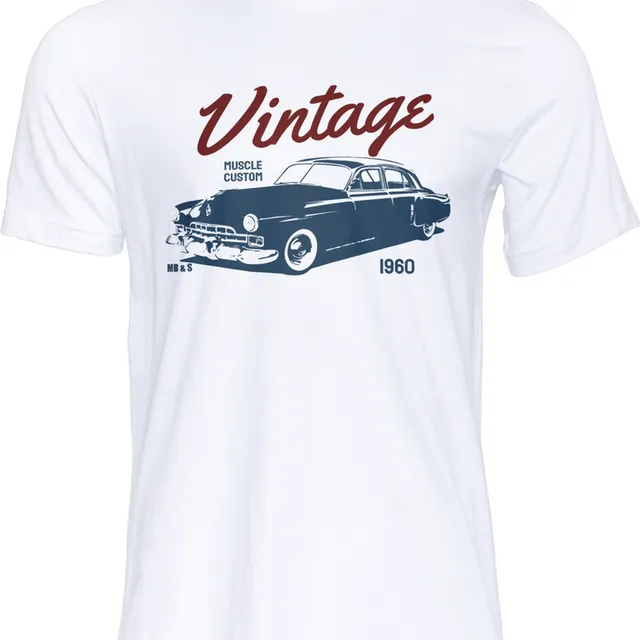 Vintage Custom Car - White - 02145
