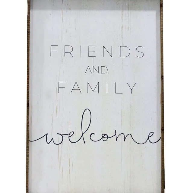 Large Wood Wall Decor Sign with Warm Quotes 31"x47"