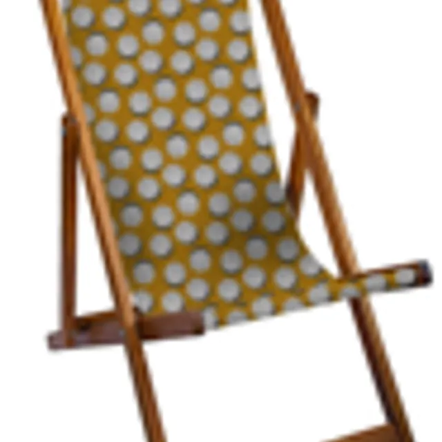 Grace Dots Mustard Deckchair