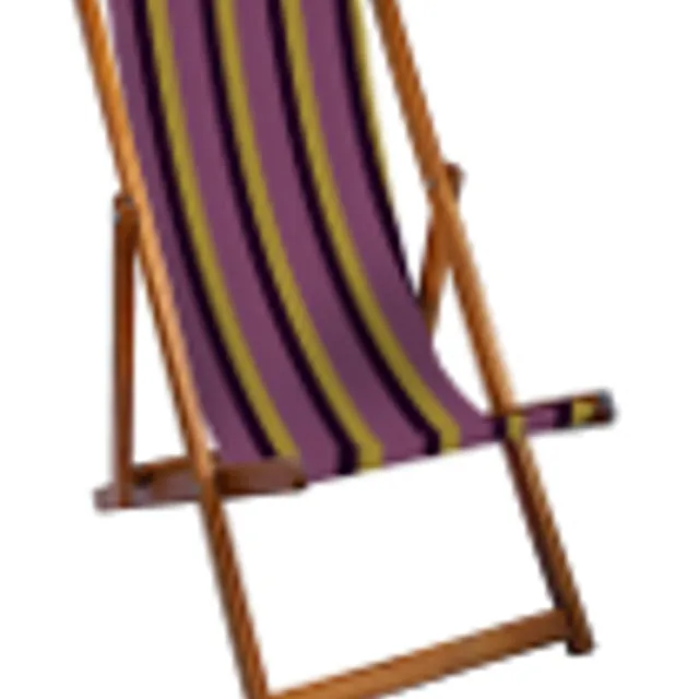 Charter Stripe Deckchair Purple