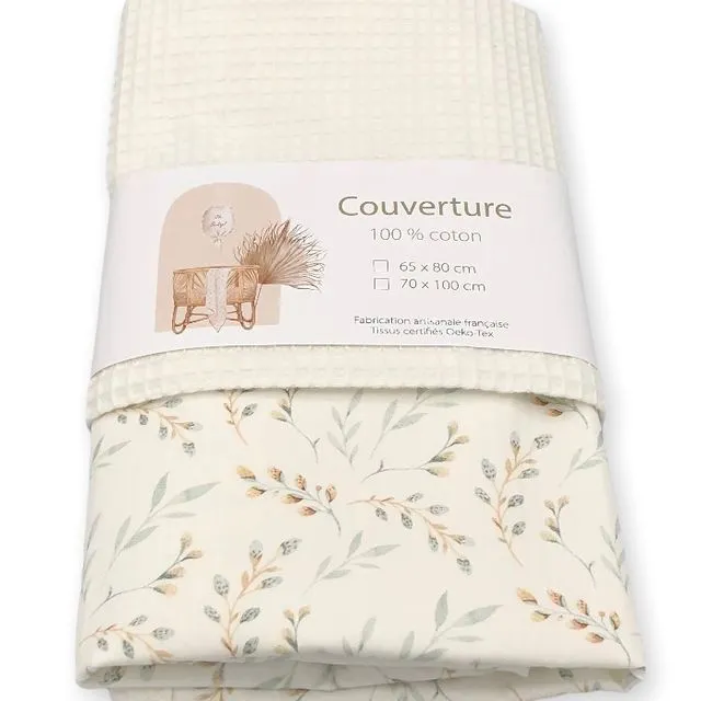 Baby blanket - Willow branch (off white)