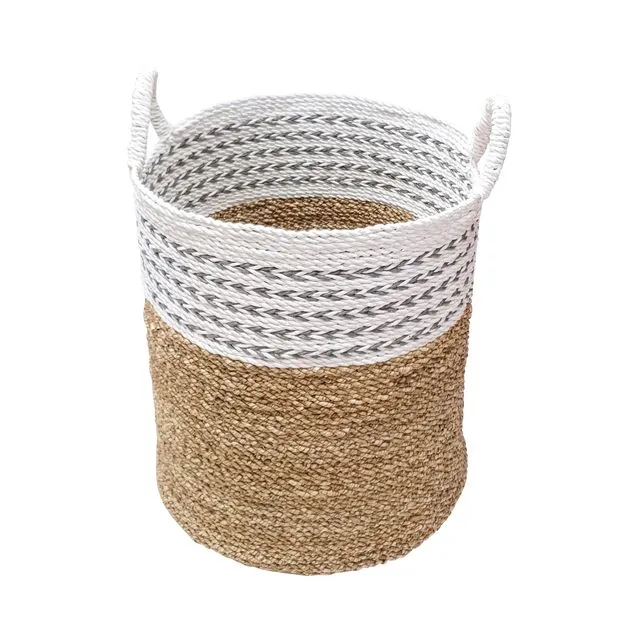 Seagrass basket dual color