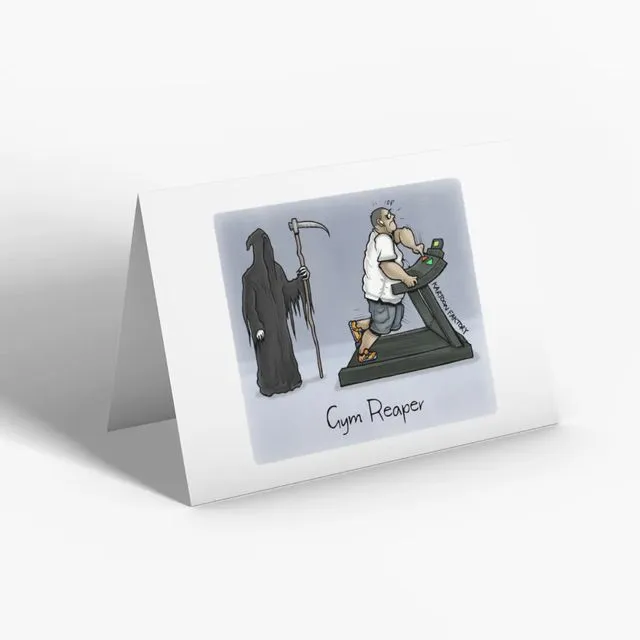 Gym Reaper 5x7" Greeting Card