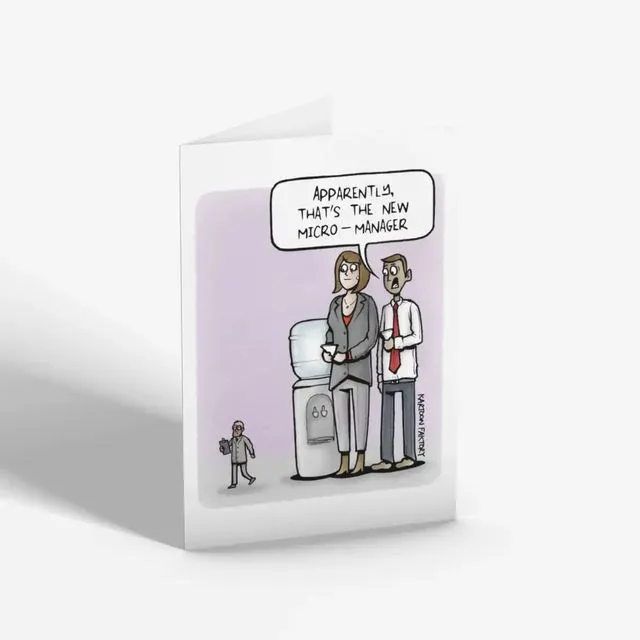 New Micro-Manager 5x7" Greeting Card
