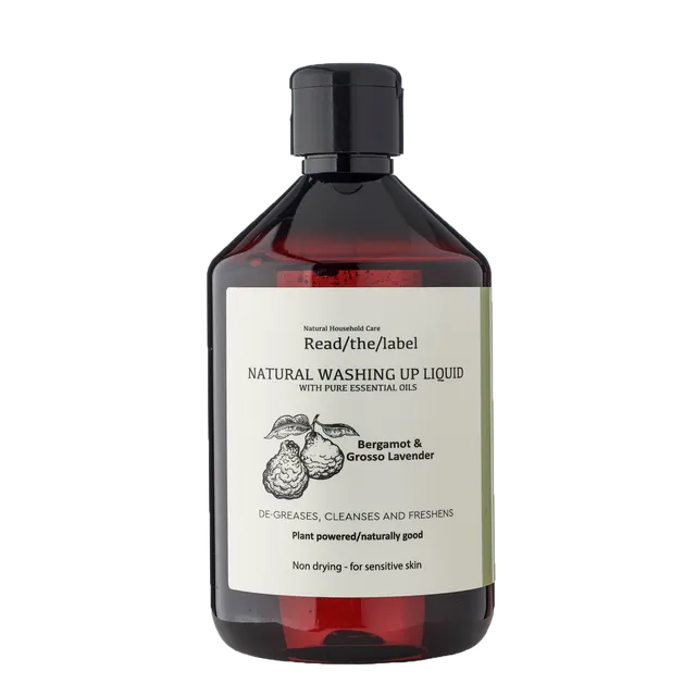 Natural Washing up liquid 500ML -Bergamot & Grosso Lavende