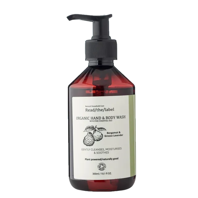 Organic hand & body wash 500 ML- -Bergamot & Grosso Lavender