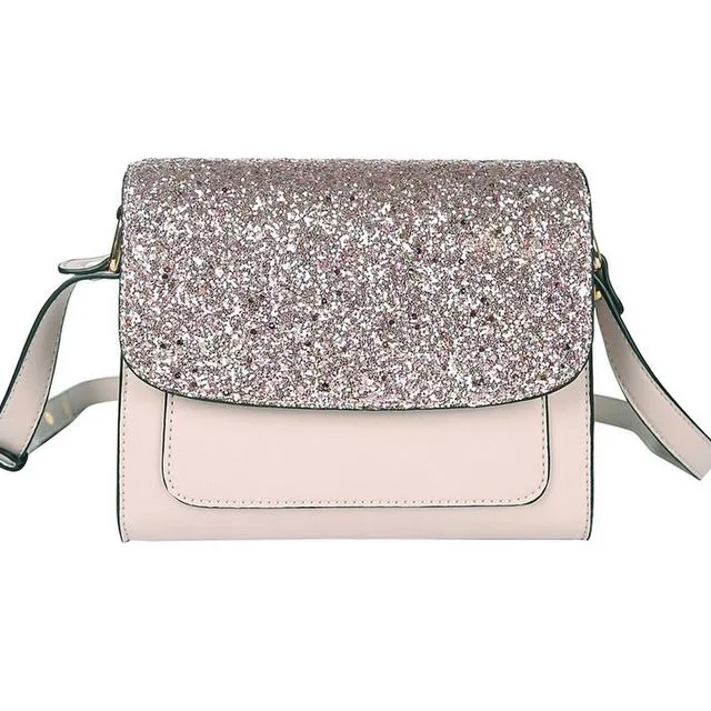 Glitter party crossbody bag - Pink