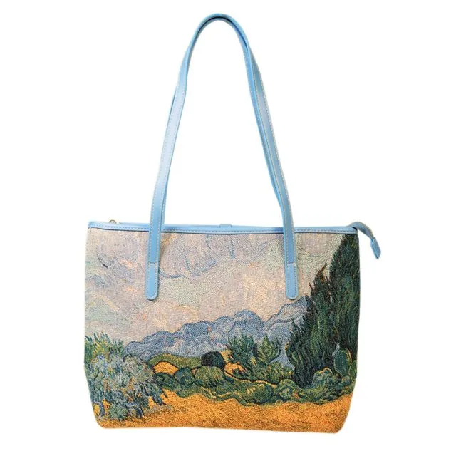 Van Gogh Wheatfield - College Bag