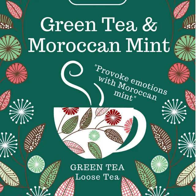 Green Tea with Moroccan Mint Leaves, Gift Tin 100 g