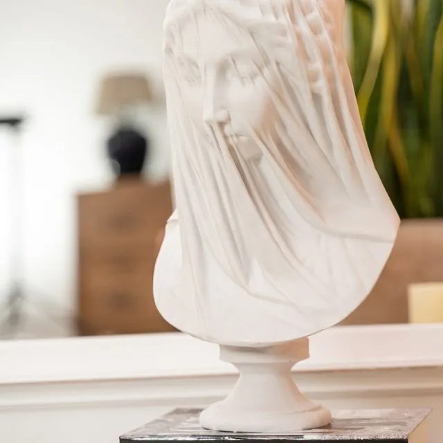 The Veiled Vestal Virgin Modern Sculpture for Home Decor