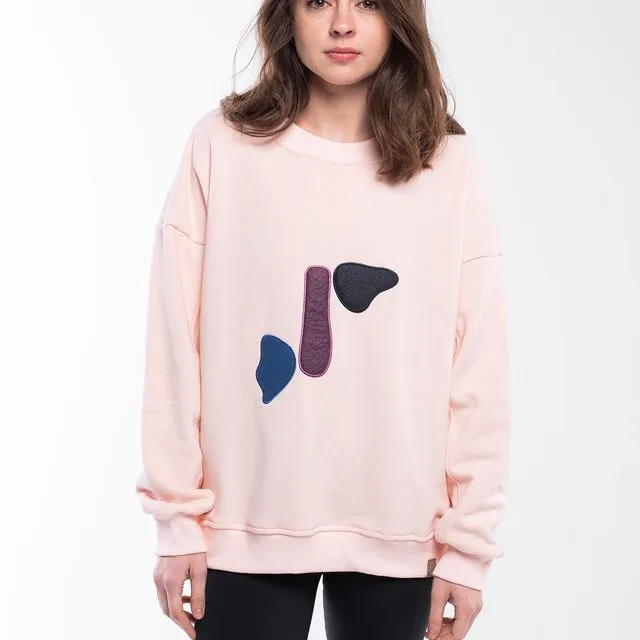 Balance Stones Sweatshirt - Pink Salt