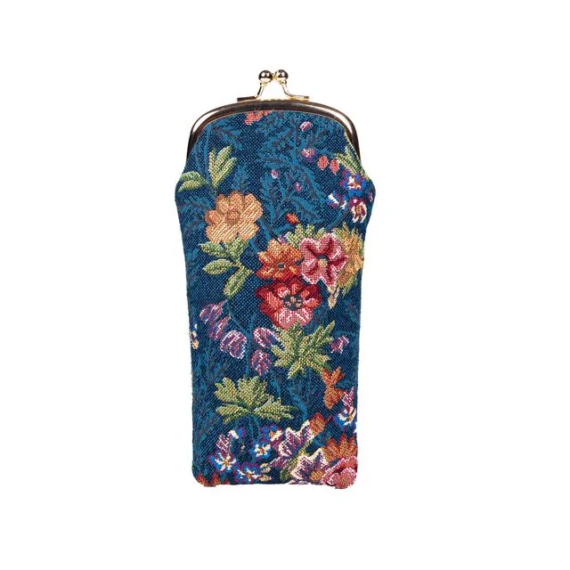 V&A Flower Meadow Blue - Glasses Pouch