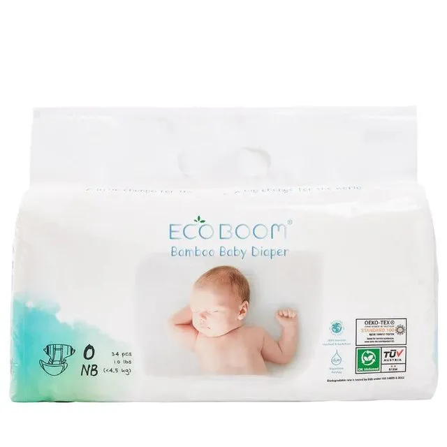 Bamboo Baby Nappies Pack of 34 – New-born
