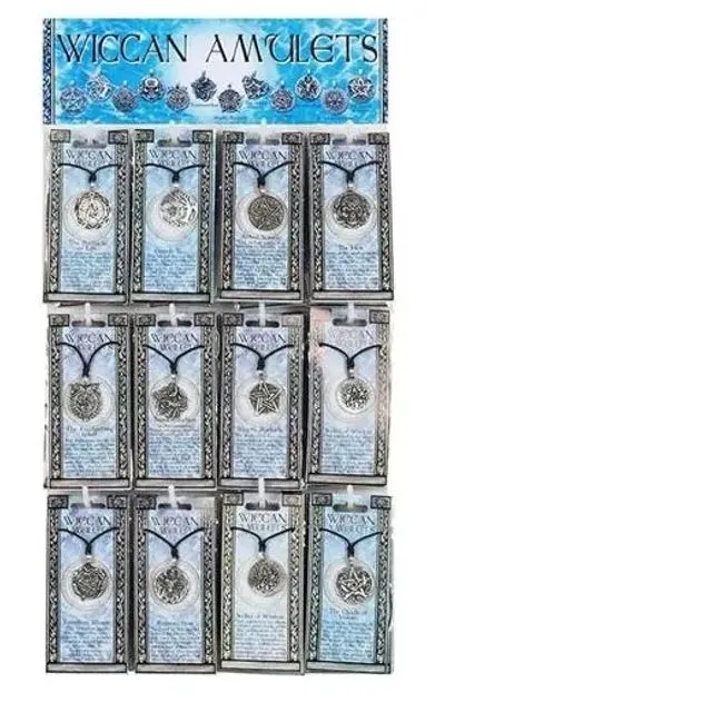 Wiccan Amulet Charm Necklace (48 pieces)