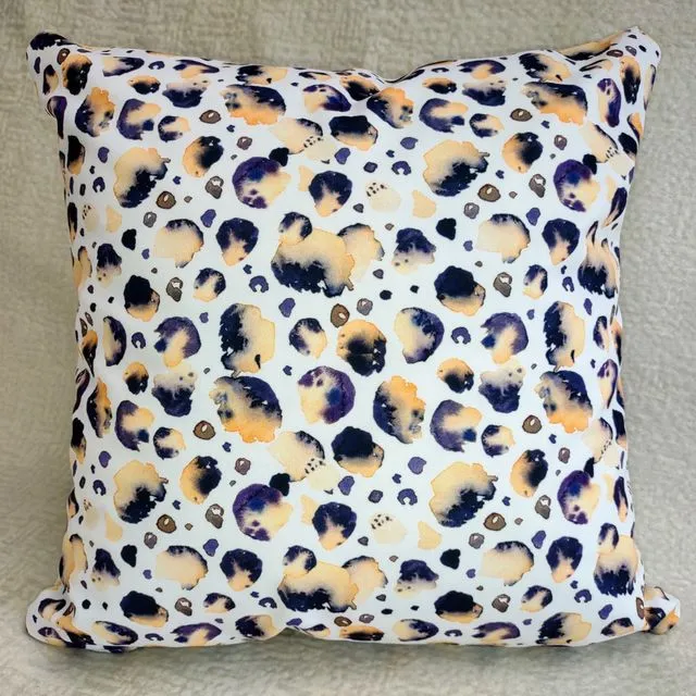 White Leopard Decorative Cushion