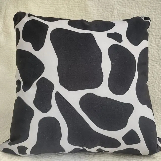 Graphite Giraffe Decorative Cushion