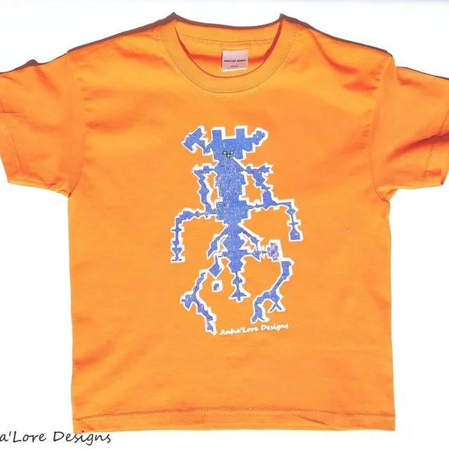 Kids T-shirt Alien (Orange)