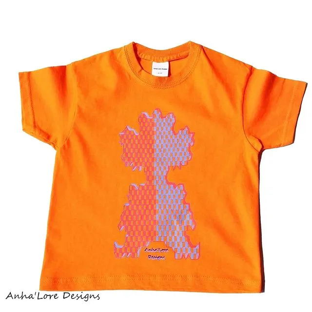Kids T-shirt Clown (Orange)