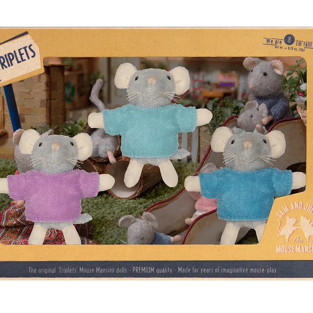 Little mouse dolls Triplets