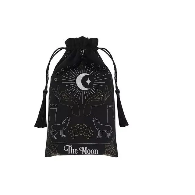Moon Tarot Card Drawstring Pouch