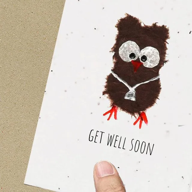 Get Well Owl Card