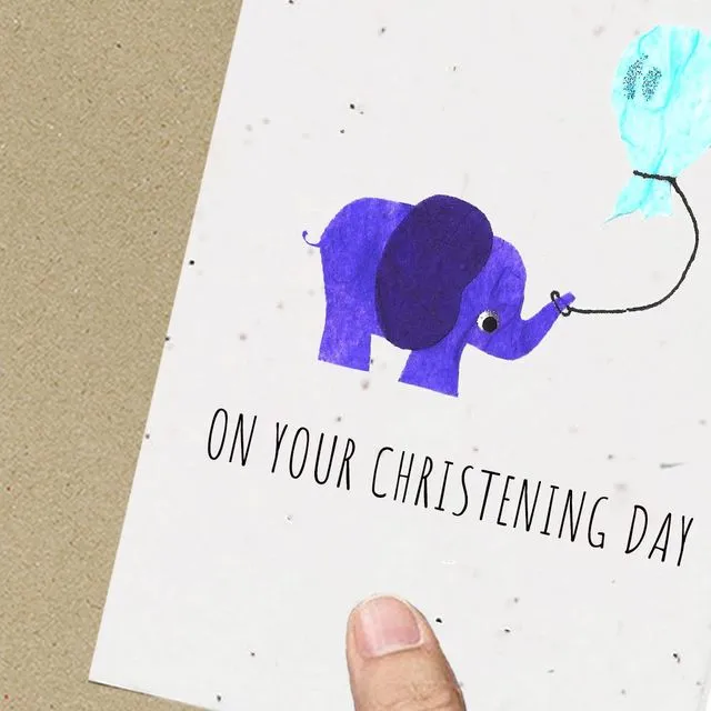 Baby Christening Elephant Boy or Girl